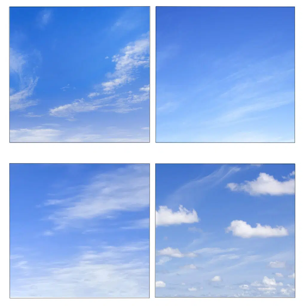 Deep blue sky tone